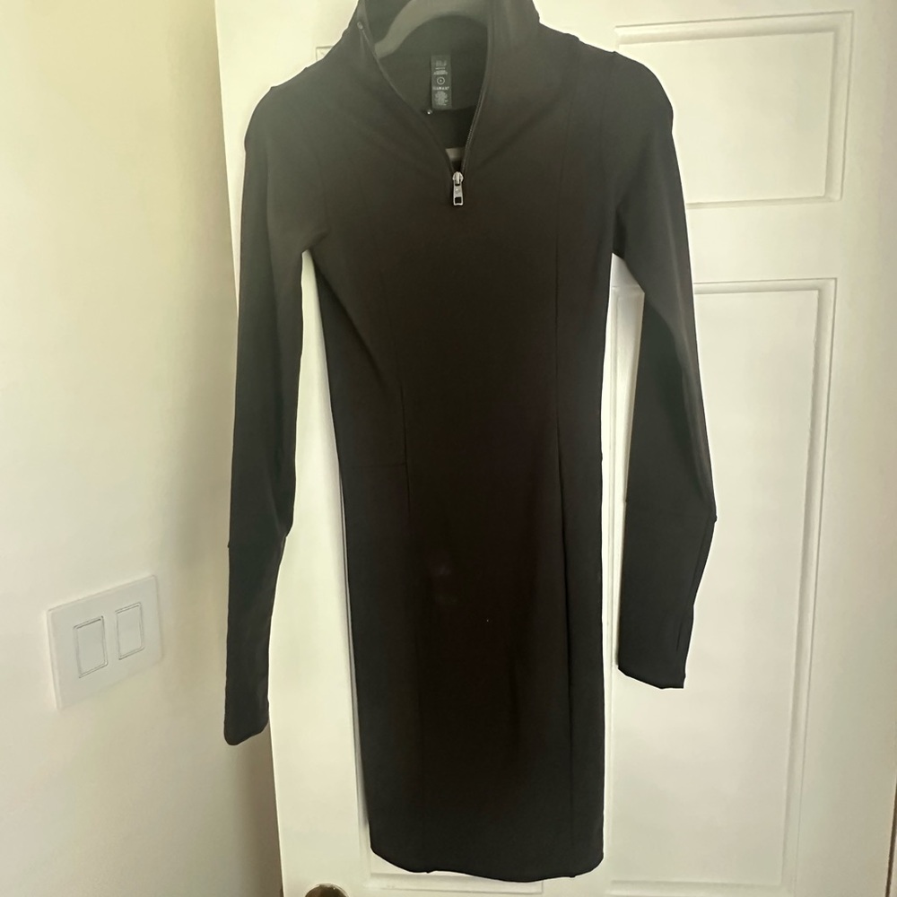 Vitality (Balance Athletica) Black Long Sleeve Athletic Dress